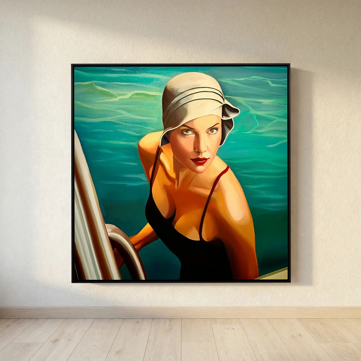 Au Piscine Canvas