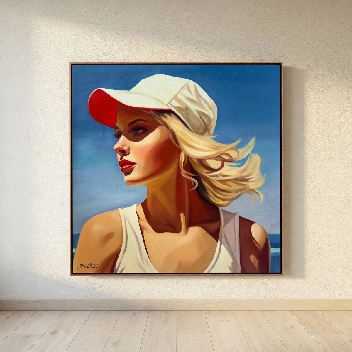 Fille a la plage 3 Canvas