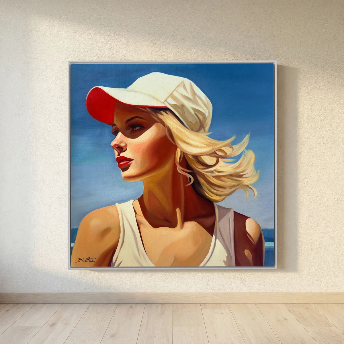 Fille a la plage 3 Canvas