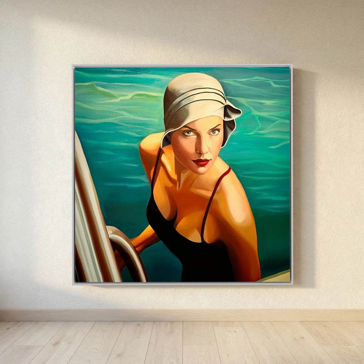 Au Piscine Canvas