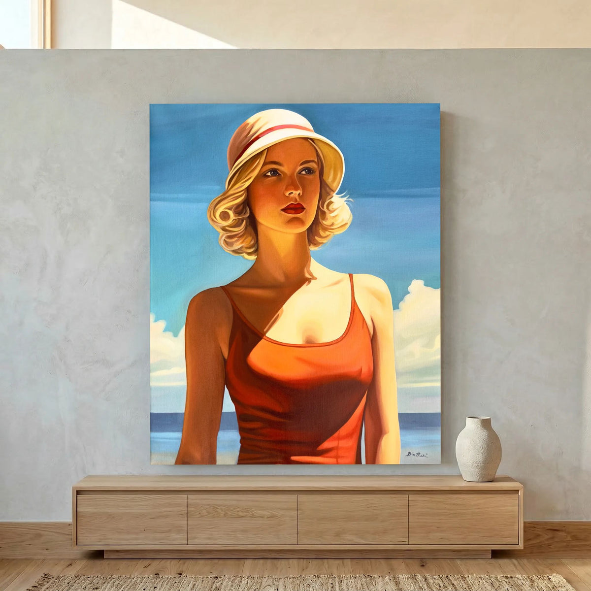 Vacance à la Plage Canvas