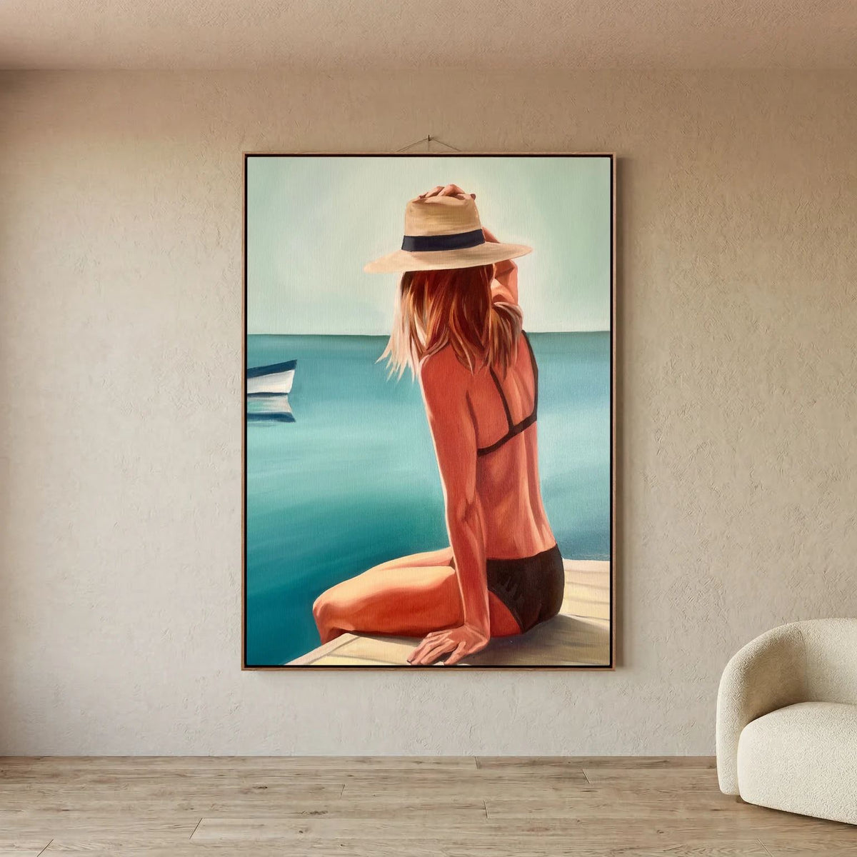Fille au Chapeau Canvas